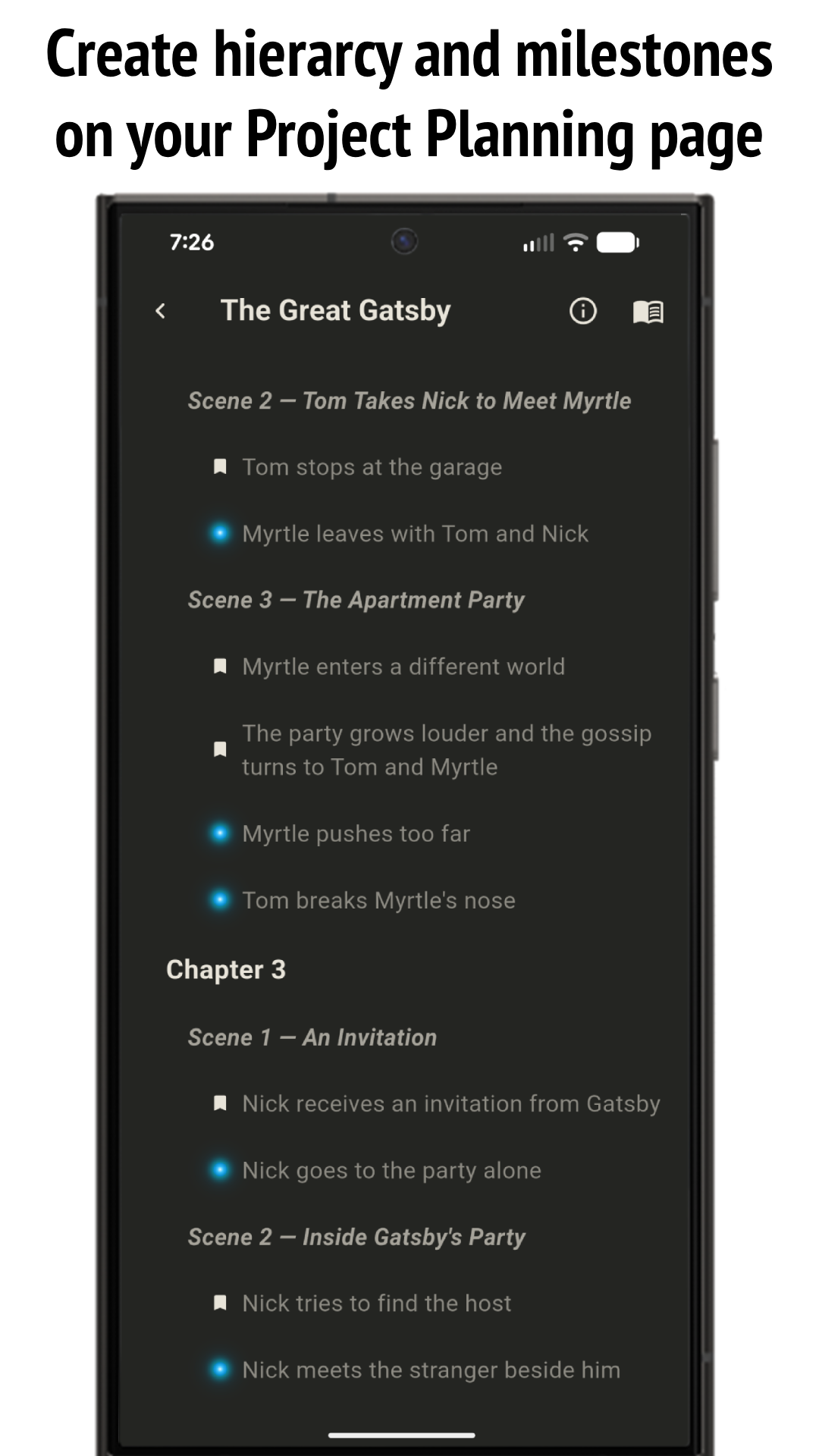 milquetoast Project Planning Screenshot